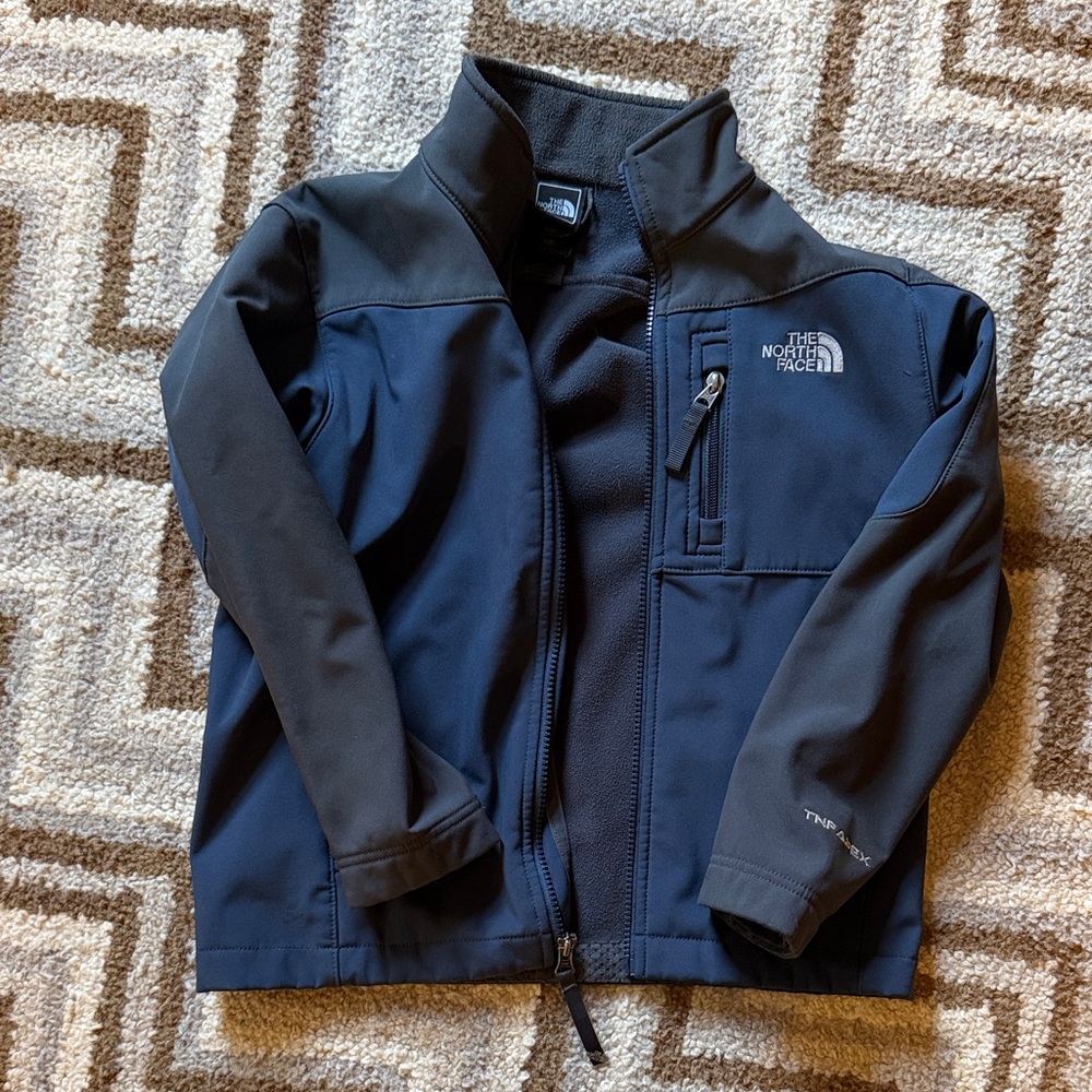 The North Face Navy and Black Softshell Jacket
